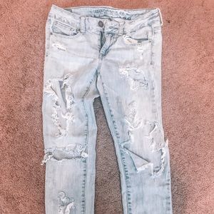 Distressed American Eagle Jeans